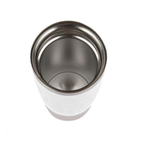Tefal Stainless Steel Travel Mug 360 ml  White / K3088114 - Karout Online -Karout Online Shopping In lebanon - Karout Express Delivery