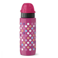 Tefal Drink 2 Go Light Steel Dots Drinking Bottle 600 ml Pink  / K3192412 - Karout Online -Karout Online Shopping In lebanon - Karout Express Delivery