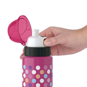 Tefal Drink 2 Go Light Steel Dots Drinking Bottle 600 ml Pink  / K3192412 - Karout Online -Karout Online Shopping In lebanon - Karout Express Delivery