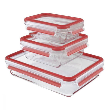 Tefal Masterseal Box Set of 3 Pieces - 0.5 /0.9 / 1.2 L / F1050210 - Karout Online -Karout Online Shopping In lebanon - Karout Express Delivery