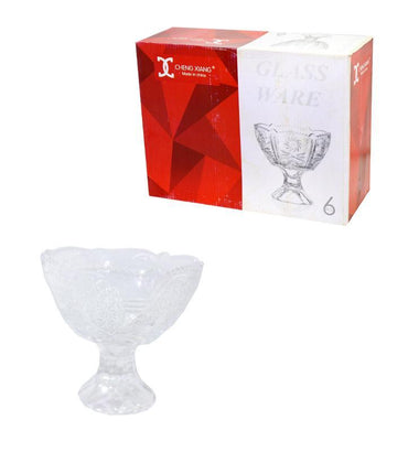 Set Of 6 Serving  Glass Bowl.