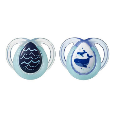 Tommee Tippee Set of Night Time Soothers Silicone Pacifier 0-6 m / 333612 - Karout Online -Karout Online Shopping In lebanon - Karout Express Delivery