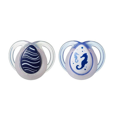 Tommee Tippee Set of Night Time Soothers Silicone Pacifier 0-6 m / 333612 - Karout Online -Karout Online Shopping In lebanon - Karout Express Delivery