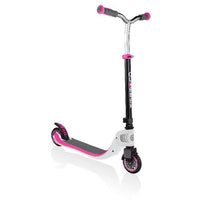 Globber Foldable Scooter Flow 125 White Pink - Karout Online -Karout Online Shopping In lebanon - Karout Express Delivery