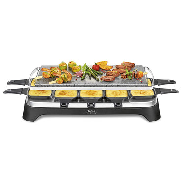 Tefal Raclette Pierrade 3 in 1 Black Stainless Steel 1350W 10 People / RE45A812