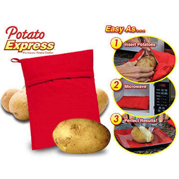 Potato Express Microwave Potato Cooker, Perfect Potatoes in 4 minutes - Karout Online -Karout Online Shopping In lebanon - Karout Express Delivery