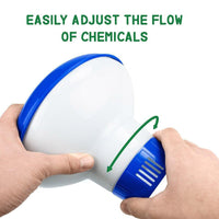 Shop Online Floating Swimming Pool Chlorine Dispenser for Adjustable Chlorine Bromine Tabs Output Dispenser Floating Medicine Box - Karout Online Shopping In lebanon