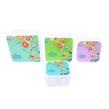 Beehome Square Small Storage Box Set ( 4 Pcs) - Karout Online -Karout Online Shopping In lebanon - Karout Express Delivery