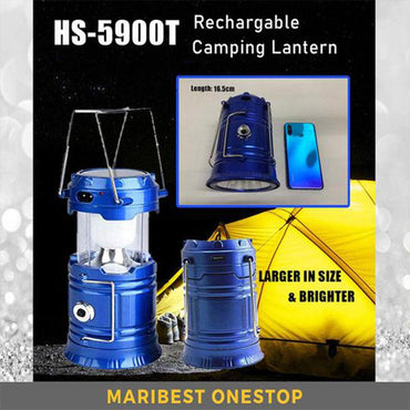 Shop Online Rechargeable Camping Lantern Portable Outdoor Camping Collapsible Torch Solar / KC-208/ HS-5900T - Karout Online Shopping In lebanon