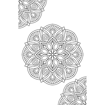 Pegasus Mini Adult Colouring Pad - Mandala