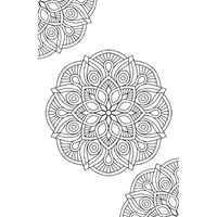 Pegasus Mini Adult Colouring Pad - Mandala