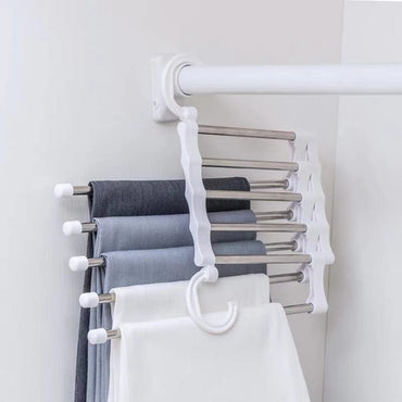 Multifunctional Wardrobe 5 Layers Pants Storage Rack Hangers Holders / 502624/602111 / KN-366
