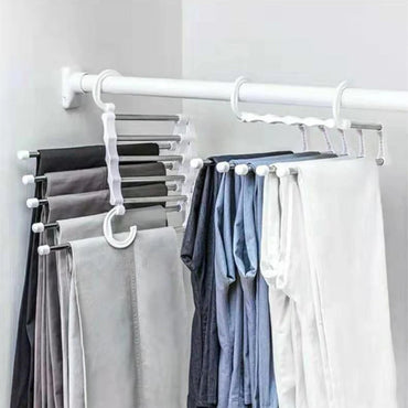 Multifunctional Wardrobe 5 Layers Pants Storage Rack Hangers Holders / 502624/602111 / KN-366