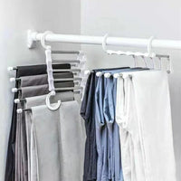Multifunctional Wardrobe 5 Layers Pants Storage Rack Hangers Holders / 502624/602111 / KN-366