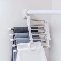 Multifunctional Wardrobe 5 Layers Pants Storage Rack Hangers Holders / 502624/602111 / KN-366