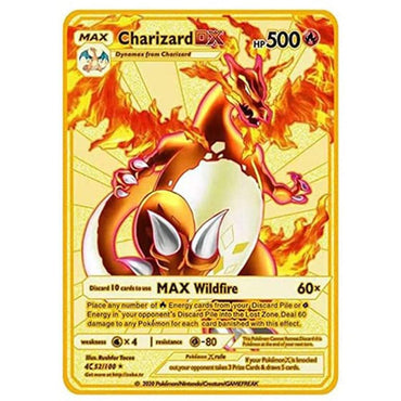 Pokemon Metal Golden Vmax Cards - Karout Online -Karout Online Shopping In lebanon - Karout Express Delivery