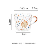 **NET**Creative Scale Glass Mug Breakfast Espresso Coffee Cup Glasses Household Drinkware / 9446053