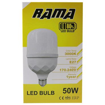 RAMA Led Bulb Warm Light 50 W - Karout Online -Karout Online Shopping In lebanon - Karout Express Delivery
