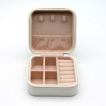 **NET**Portable Leather Travel Jewelry Box Jewelry Organizer / KC23-213 / 6920233814257