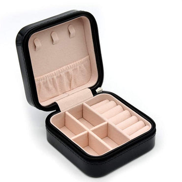 **NET**Portable Leather Travel Jewelry Box Jewelry Organizer / KC23-213 / 6920233814257