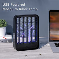 Portable Rechargeable Electric USB Killer Mosquito Lamp UV LED Light, Indoor Outdoor Wall Mount Noiseless No Radiation