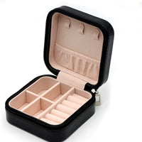 **NET**Portable Leather Travel Jewelry Box Jewelry Organizer / KC23-213 / 6920233814257