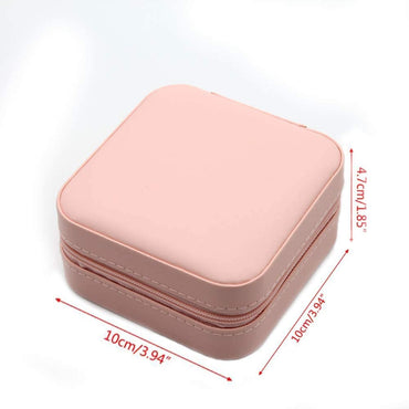 **NET**Portable Leather Travel Jewelry Box Jewelry Organizer / KC23-213 / 6920233814257