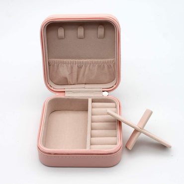 **NET**Portable Leather Travel Jewelry Box Jewelry Organizer / KC23-213 / 6920233814257