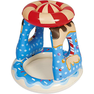 Bestway 52270-19 Candyville Toddler Inflatable Paddling Pool With Sunshade Summer