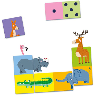 Clementoni Domino Numbers and Animals - French - Karout Online -Karout Online Shopping In lebanon - Karout Express Delivery