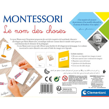Clementoni Montessori Vocabulaire - French - Karout Online -Karout Online Shopping In lebanon - Karout Express Delivery