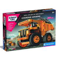 Clementoni Science and construction game, Mining trucks - French - Karout Online -Karout Online Shopping In lebanon - Karout Express Delivery