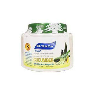 Elsada Hair Oil Treatment Cream 500 ml / Cucumber - Karout Online -Karout Online Shopping In lebanon - Karout Express Delivery
