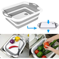 Foldable Multi-function Kitchen Plastic Silicone Dish Tub / KC-103 - Karout Online -Karout Online Shopping In lebanon - Karout Express Delivery