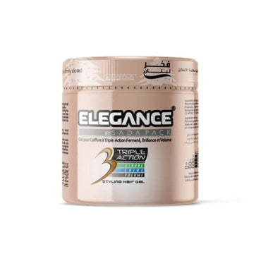 Elsada Elegance Triple Action Hair Gel / Brown 500 ml - Karout Online -Karout Online Shopping In lebanon - Karout Express Delivery