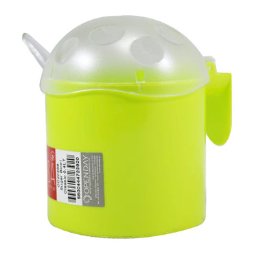 Plastic colored Sugar Bowl with spoon / OD20388 - Karout Online -Karout Online Shopping In lebanon - Karout Express Delivery