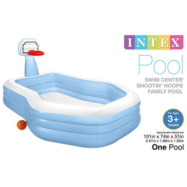 Swim Center Shootin Hoops Family Pool 57183Np Intex Summer