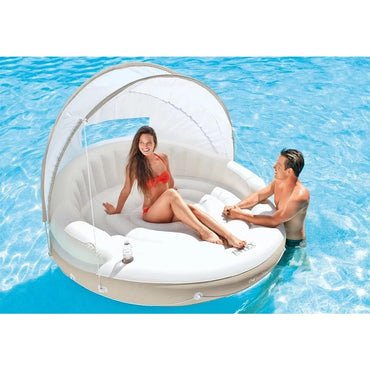 Intex  Inflatable Canopy Island Sun Shelter Floating - Karout Online -Karout Online Shopping In lebanon - Karout Express Delivery