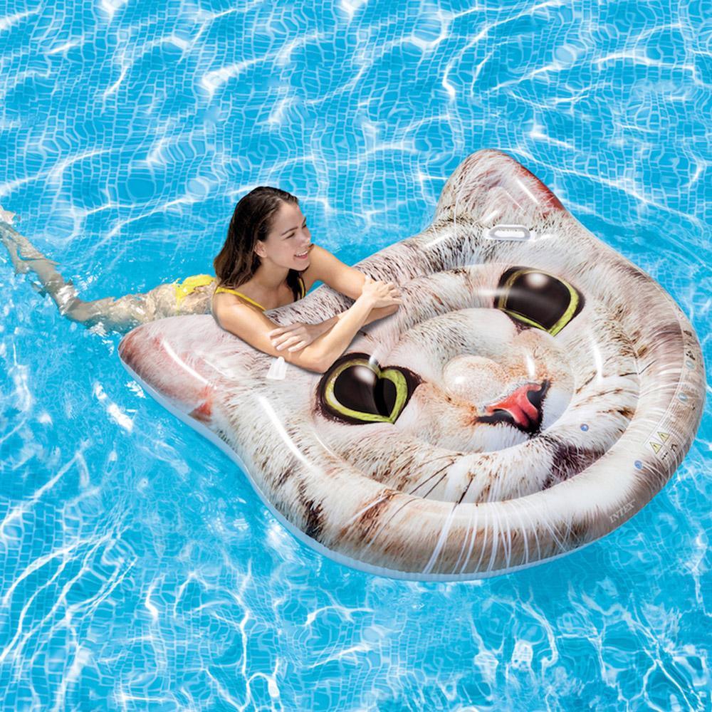 NET) INTEX CAT FACE INFLATABLE FLOAT x M