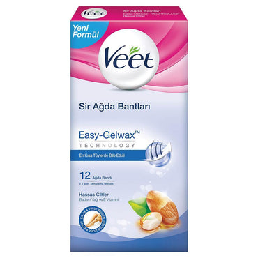 Veet Wax Strips With Easy Grip - Legs & Body – Sensitive Skin *12.