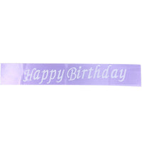 Happy Birthday Sash / E-44 /221394 Purple Birthday & Party Supplies