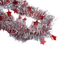 Christmas Glitter Garland Star Decorated