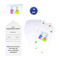 Happy Birthday - Invitation Cards (10 pcs).