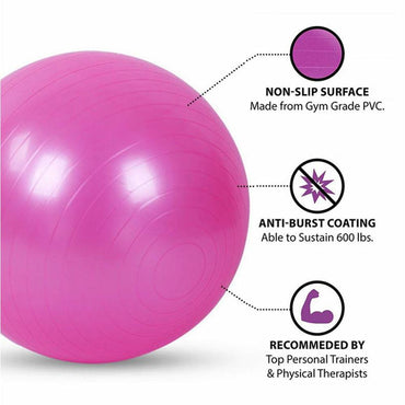 Yoga Series Ball With Pump Fitness / KC-116 - Karout Online -Karout Online Shopping In lebanon - Karout Express Delivery