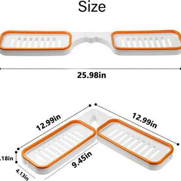 **NET**Bathroom Corner Punch-Free Rack Shampoo Storage Rack Holder with Suction Cup / 891231