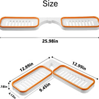 **NET**Bathroom Corner Punch-Free Rack Shampoo Storage Rack Holder with Suction Cup / 891231