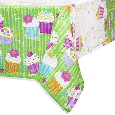 Cupcake Party- Table Cover ( 180*120 Cm ) Birthday & Party Supplies