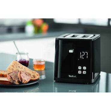 Tefal Smart’n Light 2 Slice Digital Toaster Black / TT640840