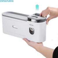 **NET**Wall mounted Magnetic Toothbrush Holder Automatic Toothpaste Dispenser Bathroom Accessories