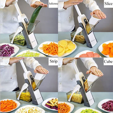 Multi-purpose Vegetable Chopper Slicer Adjustable Vegetable Cutter Safe for Kitchen / 6901234567892